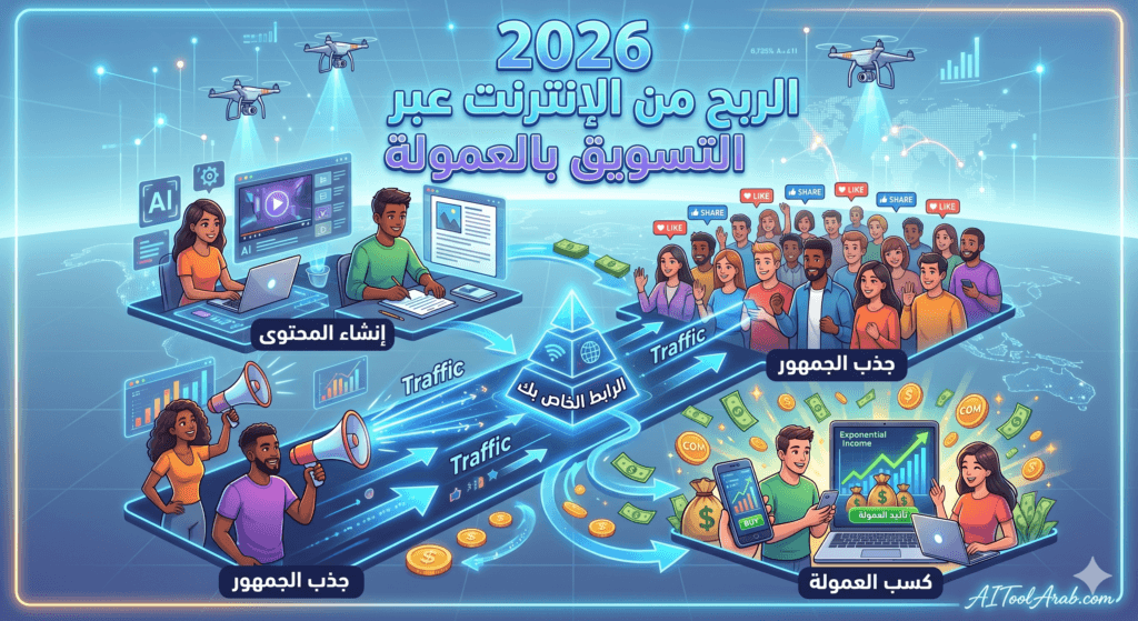 ‫الربح من الإنترنت عبر التسويق بالعمولة 2026: