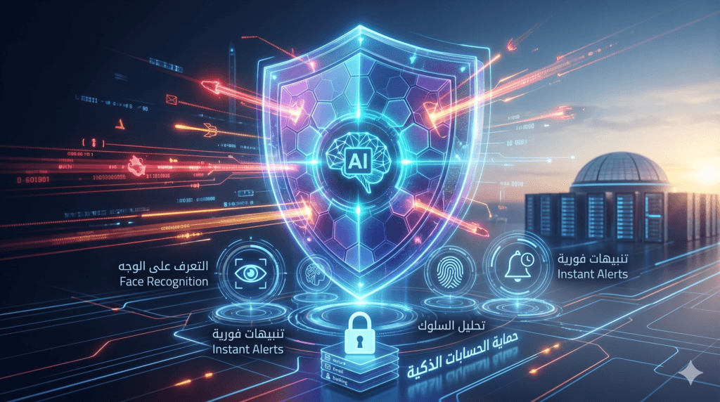 حماية الحسابات بالذكاء الاصطناعي