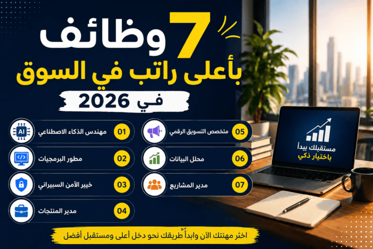 . شاب يعمل على لابتوب في مجال وظائف بأعلى راتب في السوق